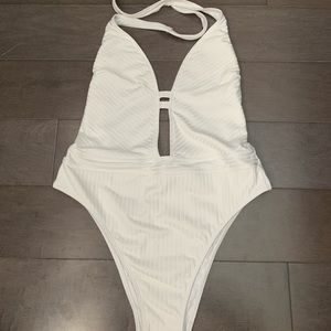 White One-Piece Swimsuit from Abercrombie & Fitch